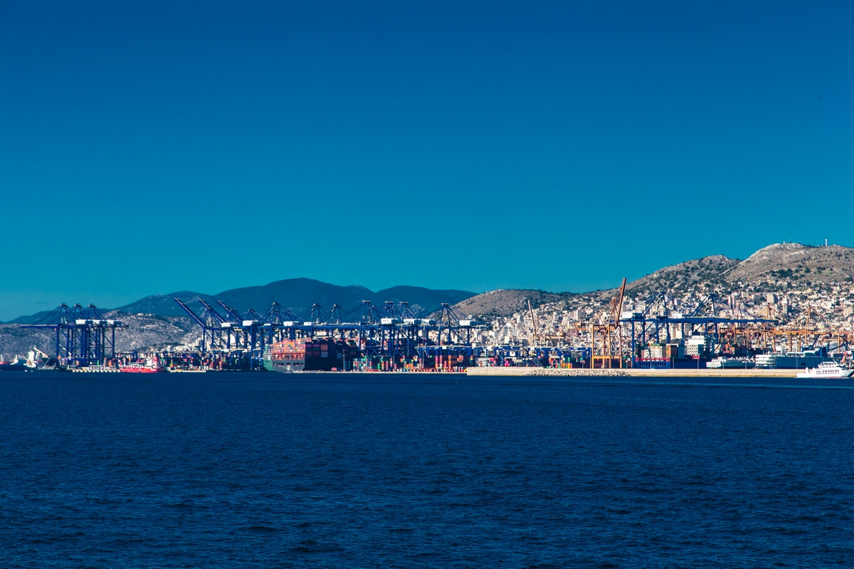 Grecki Port Pireus